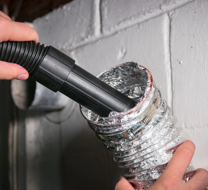 vacuum cleaning a dryer vent